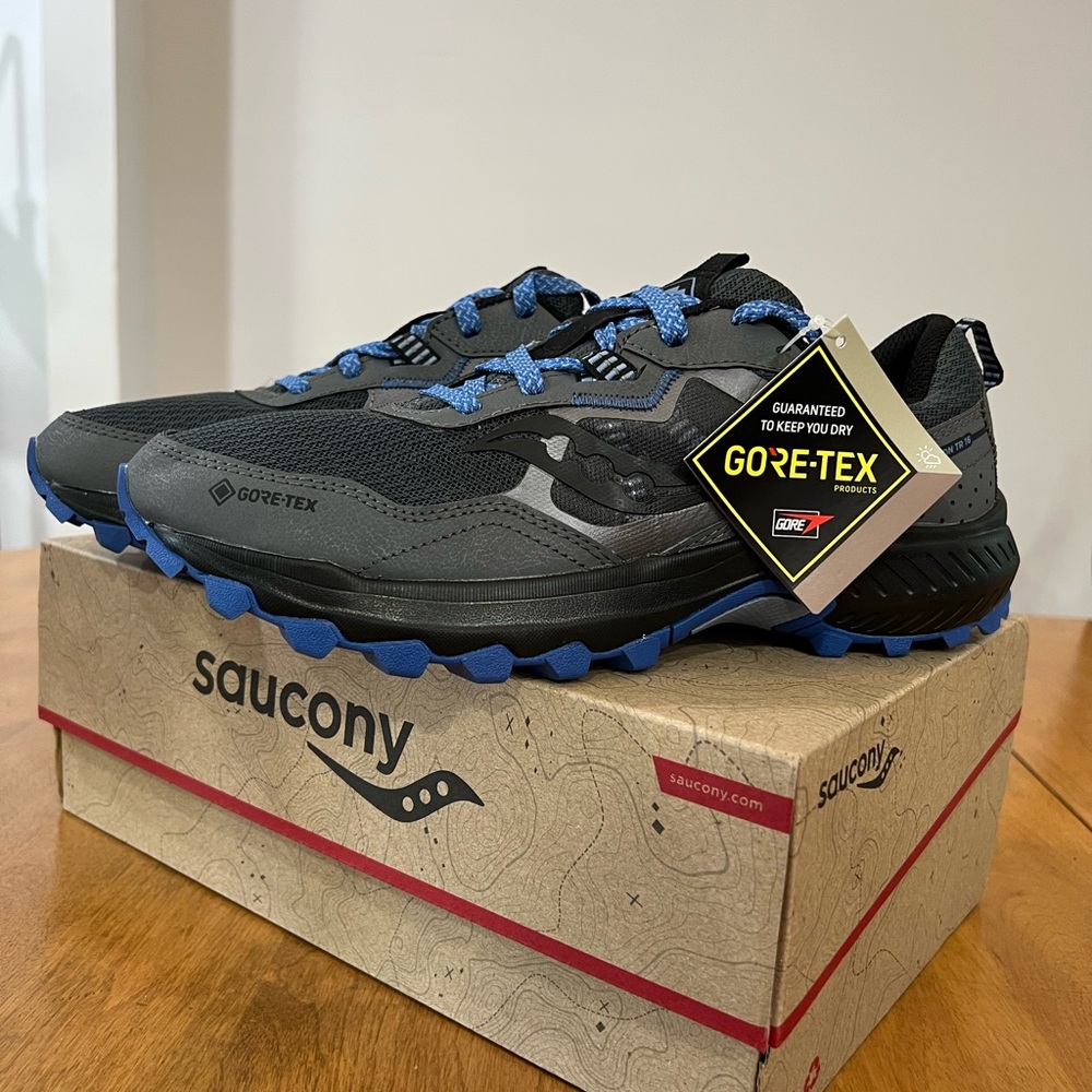 Saucony Excursion TR16 GTX Running Shoes in Shadow/Gris US Women’s 9